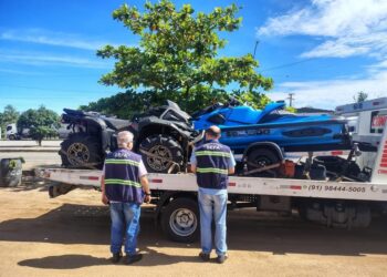 Jet ski, quadriciclo e carretinha avaliados em R$ 307 mil são apreendidos na BR-316, no Pará